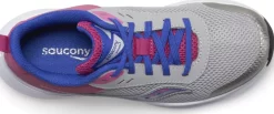 Girls | Boys*saucony Big Kid's Axon 3 Sneaker Grey | Fuchsia