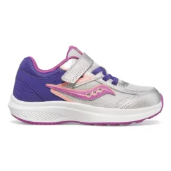Shop By Gender | Big Kid (10.5 & up)*saucony Big Kid's Cohesion KDZ A/C Sneaker Purple | Silver | Pink