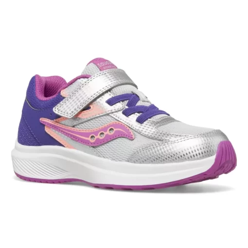Shop By Gender | Big Kid (10.5 & up)*saucony Big Kid's Cohesion KDZ A/C Sneaker Purple | Silver | Pink