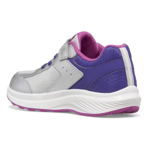 Shop By Gender | Big Kid (10.5 & up)*saucony Big Kid's Cohesion KDZ A/C Sneaker Purple | Silver | Pink