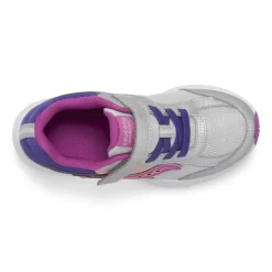 Shop By Gender | Big Kid (10.5 & up)*saucony Big Kid's Cohesion KDZ A/C Sneaker Purple | Silver | Pink