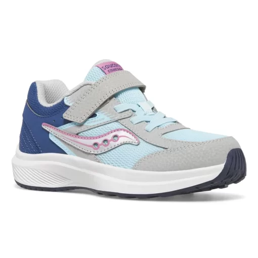 Shop By Gender | Big Kid (10.5 & up)*saucony Big Kid's Cohesion KDZ A/C Sneaker Navy | Light Blue