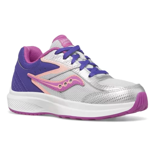Shop By Gender | Big Kid (10.5 & up)*saucony Big Kid's Cohesion KDZ Sneaker Purple | Silver | Pink