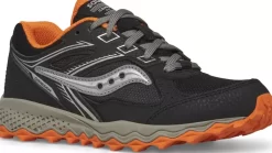 Unisex | Girls*saucony Big Kid's Cohesion TR14 Lace Sneaker Black | Orange