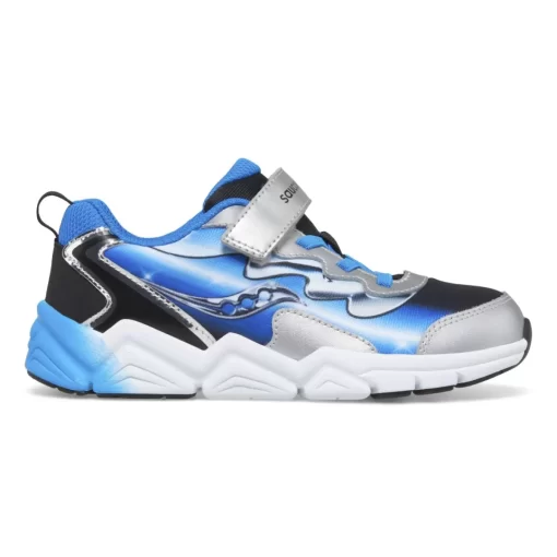 Unisex | Shop By Gender*saucony Big Kid's Flash 3.0 A/C Sneaker Black | Blue | Chrome