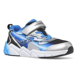 Unisex | Shop By Gender*saucony Big Kid's Flash 3.0 A/C Sneaker Black | Blue | Chrome
