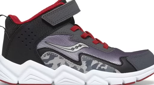 Boys | Shop By Gender*saucony Big Kid's Flash Mid A/C Sneaker Grey | Red