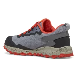 Shop By Gender | Big Kid (10.5 & up)*saucony Big Kid's Peregrine KDZ Sneaker Grey | Red | Yellow