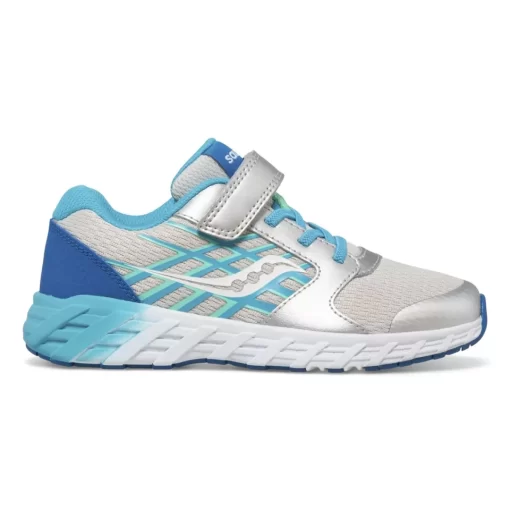 Unisex | Boys*saucony Big Kid's Wind 2.0 A/C Sneaker Turq | Silver