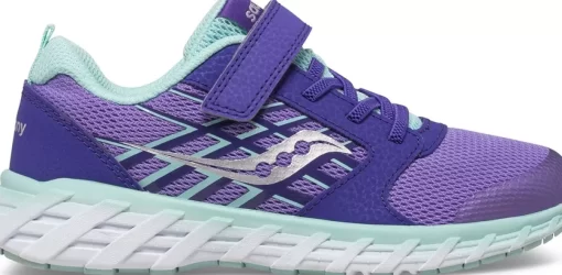 Unisex | Boys*saucony Big Kid's Wind 2.0 A/C Sneaker Purple
