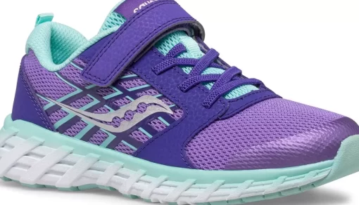 Unisex | Boys*saucony Big Kid's Wind 2.0 A/C Sneaker Purple