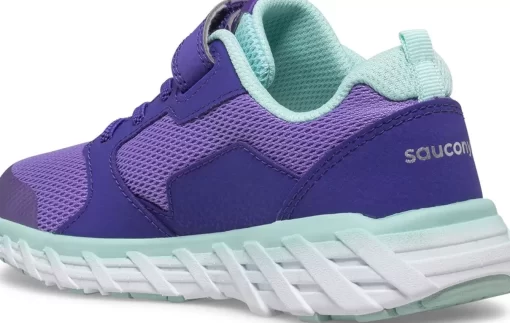 Unisex | Boys*saucony Big Kid's Wind 2.0 A/C Sneaker Purple