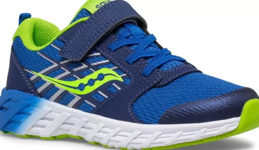 Unisex | Boys*saucony Big Kid's Wind 2.0 A/C Sneaker Blue | Green