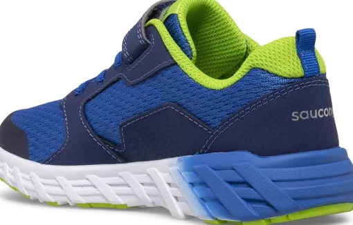 Unisex | Boys*saucony Big Kid's Wind 2.0 A/C Sneaker Blue | Green