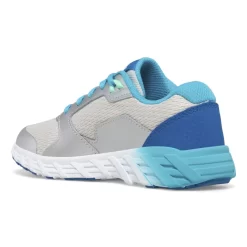 Unisex | Girls*saucony Big Kid's Wind 2.0 Lace Sneaker Turq | Silver