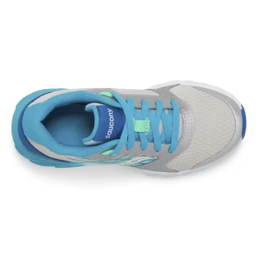 Unisex | Girls*saucony Big Kid's Wind 2.0 Lace Sneaker Turq | Silver