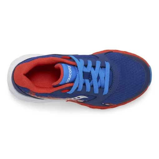 Unisex | Girls*saucony Big Kid's Wind 2.0 Lace Sneaker Navy | Red | White
