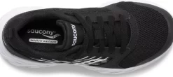 Unisex | Girls*saucony Big Kid's Wind 2.0 Lace Sneaker Black | White