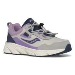 Girls | Boys*saucony Big Kid's Wind Shield 3.0 Sneaker Grey | Orchid | Navy