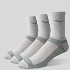 Socks | Socks*saucony Inferno Cushion Mid 3-Pack Sock White