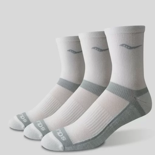 Socks | Socks*saucony Inferno Cushion Mid 3-Pack Sock White