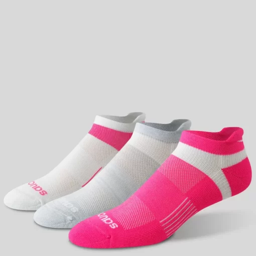 Socks | Accessories*saucony Inferno Cushioned No Show Tab 3-Pack Socks Pink