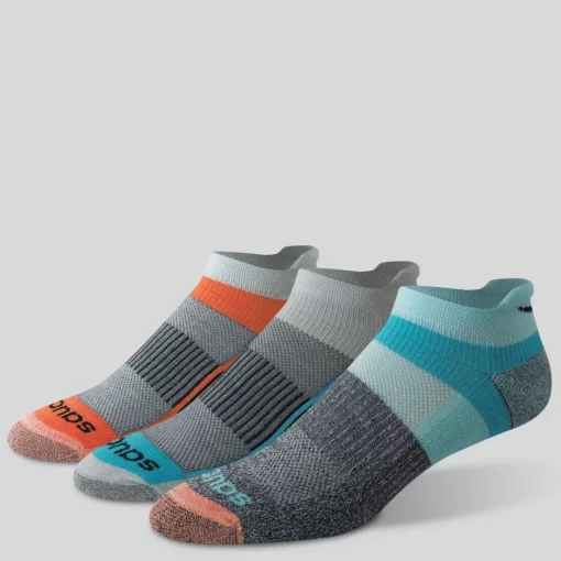 Socks | Accessories*saucony Inferno Cushioned No Show Tab 3-Pack Socks Grey Heather