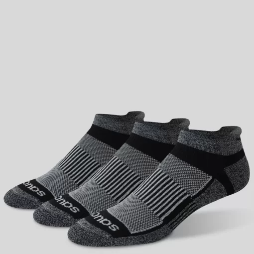 Socks | Accessories*saucony Inferno Cushioned No Show Tab 3-Pack Socks Black | White | Marl