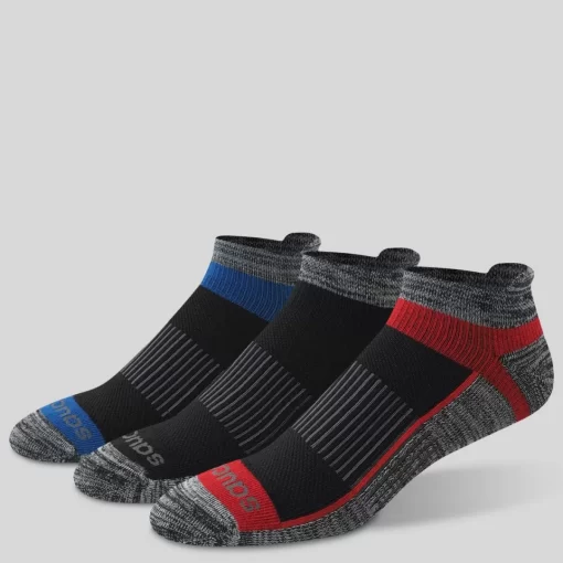 Socks | Accessories*saucony Inferno Cushioned No Show Tab 3-Pack Socks Black | Grey Assorted