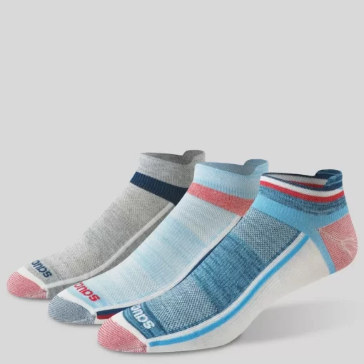 Socks | Accessories*saucony Inferno Liteweight 3-Pack Socks Blue Assorted