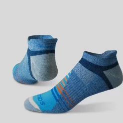 Socks | Socks*saucony Inferno Merino Wool Blend No Show 3-Pack Sock Orange | Blue