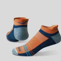 Socks | Socks*saucony Inferno Merino Wool Blend No Show 3-Pack Sock Orange | Blue