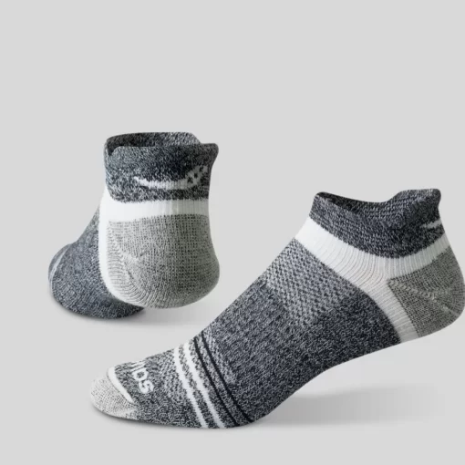 Socks | Socks*saucony Inferno Merino Wool Blend No Show 3-Pack Sock Grey Marl