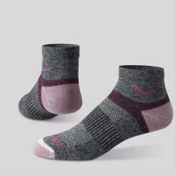 Socks | Socks*saucony Inferno Merino Wool Blend Quarter 3-Pack Sock Pink
