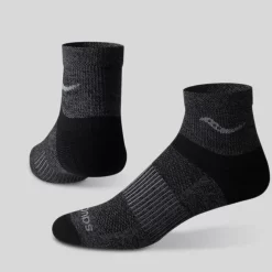 Socks | Socks*saucony Inferno Merino Wool Blend Quarter 3-Pack Sock Grey Marl