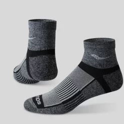 Socks | Accessories*saucony Inferno Quarter 3-Pack Socks Black White Twist