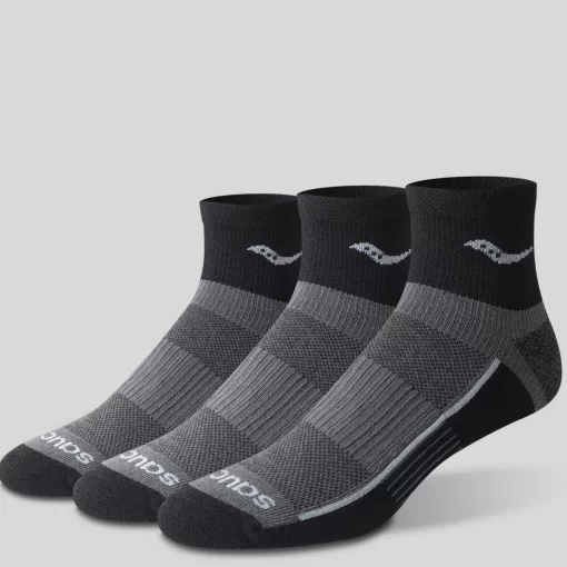 Socks | Accessories*saucony Inferno Quarter 3-Pack Socks Black