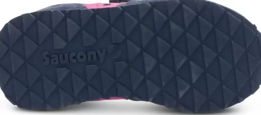 Unisex | Girls*saucony Little Kid's Baby Jazz Hook & Loop Sneaker Navy/Pink