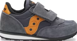 Unisex | Girls*saucony Little Kid's Baby Jazz Hook & Loop Sneaker Grey/Orange