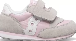 Unisex | Shop By Gender*saucony Little Kid's Baby Jazz Hook & Loop Sneaker Grey | Pink | White