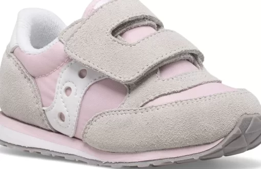 Unisex | Shop By Gender*saucony Little Kid's Baby Jazz Hook & Loop Sneaker Grey | Pink | White