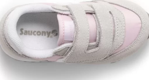 Unisex | Shop By Gender*saucony Little Kid's Baby Jazz Hook & Loop Sneaker Grey | Pink | White