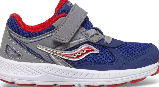 Unisex | Girls*saucony Little Kid's Cohesion 14 A/C Jr. Sneaker Navy | Red