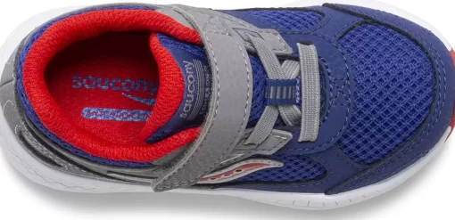 Unisex | Girls*saucony Little Kid's Cohesion 14 A/C Jr. Sneaker Navy | Red