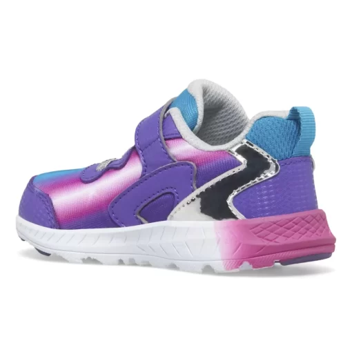 Girls | Boys*saucony Little Kid's Flash 3.0 A/C Jr. Sneaker Teal | Purple | Chrome