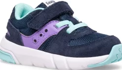 Unisex | Girls*saucony Little Kid's Jazz Lite 2.0 Sneaker Navy | Purple | Turq
