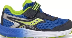 Unisex | Girls*saucony Little Kid's Ride 10 Jr. Sneaker Navy | Green