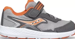 Unisex | Girls*saucony Little Kid's Ride 10 Jr. Sneaker Grey | Orange