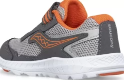 Unisex | Girls*saucony Little Kid's Ride 10 Jr. Sneaker Grey | Orange