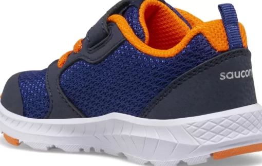 Unisex | Girls*saucony Little Kid's Wind FST Jr. Sneaker Navy | Orange